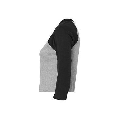 Bella + Canvas Womens/Ladies Contrast Heather Crop Top