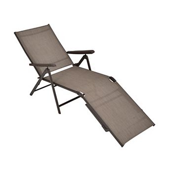 Costway Patio Folding Chaise Lounge Chair Outdoor Portable Reclining Lounger Beach