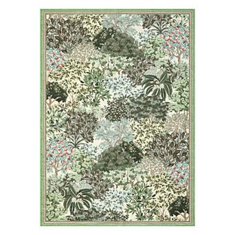 Fashionwu Modern Abstract Rug for Living Room Plant Pattern Carpet for Bedroom Cozy Home Decor