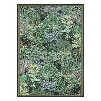 Fashionwu Modern Abstract Rug for Living Room Plant Pattern Carpet for Bedroom Cozy Home Decor