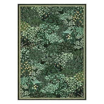 Fashionwu Modern Abstract Rug for Living Room Plant Pattern Carpet for Bedroom Cozy Home Decor