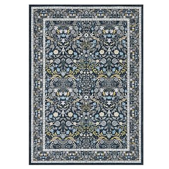 Fashionwu Floral Pattern Area Rug Cottagecore Carpet Cozy Home Decor for Living Room Bedroom