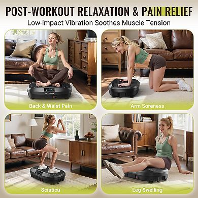 Vibration Plate Exercise Machine, 330 lbs Capacity Lymphatic Drainage Machine