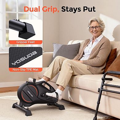 Yosuda Under Desk Bike Pedal Exerciser Magnetic Mini Exercise Bike