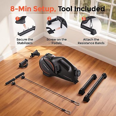 Yosuda Under Desk Bike Pedal Exerciser Magnetic Mini Exercise Bike