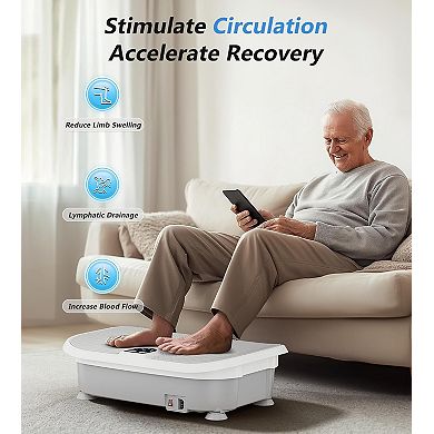 Vibration Plate, 400LBS Capacity Vibration Plate for Lymphatic Drainage, Max Space