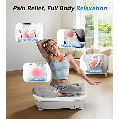 Vibration Plate, 400LBS Capacity Vibration Plate for Lymphatic Drainage, Max Space