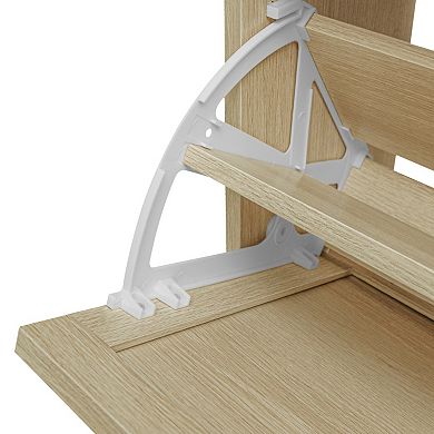Rattan Shoe Cabinet with 3 Flip Drawers, Practical & Easy Shoe Storage for Entryway Living Room