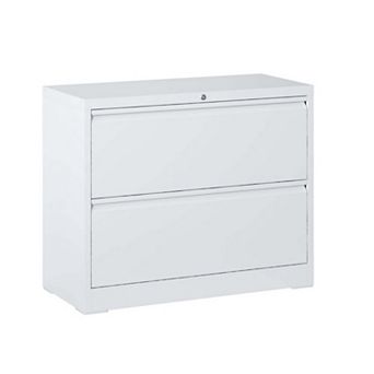 2-Drawer Lockable Metal File Cabinet,220LBS Load, for Home Office, fits Legal/A4/F4