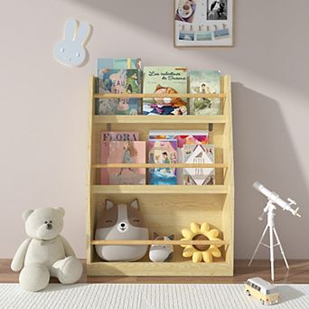 3 tier Kids Book Rack, Practical & Easy to Use Organizer for Bedroom Playroom Classroom Book Storage