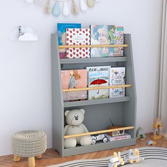 3 tier Kids Book Rack, Practical & Easy to Use Organizer for Bedroom Playroom Classroom Book Storage