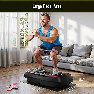 Flybird 4D Vibration Plate,Adjustable Speed High Intensity Vibration for Muscle Toning Weight Loss