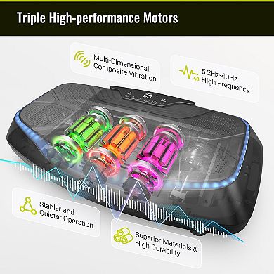 Flybird 4D Vibration Plate,Adjustable Speed High Intensity Vibration for Muscle Toning Weight Loss