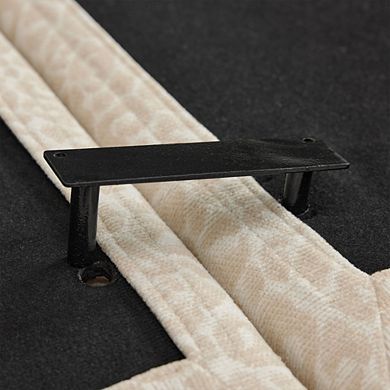 Comfy Leopard Chenille Loveseat Sofa,Ergonomic Design for Living Room, Small Apartment, Families