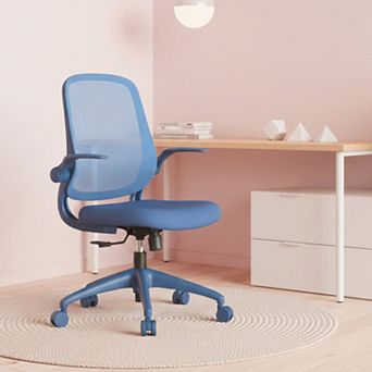 Ergonomic Office Chair 300lb Capacity, Flip-Up Armrests, Mesh Back, Home Office Desk Chair