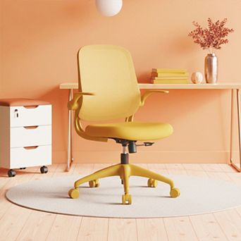 Ergonomic Office Chair 300lb Capacity, Flip-Up Armrests, Mesh Back, Home Office Desk Chair