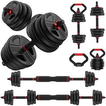 Adjustable dumbbell set,70/90lbs Free Weights set with upgraded nut, 5 in 1 Weight Set