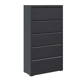 5 Drawer Metal File Cabinet with Lock,Lockable Steel Filing Cabinet for Home Office,Fits Legal/A4/F4