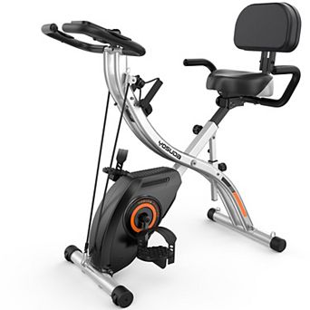Yosuda 5 in 1 380LBS Capacity Folding Exercise Bike Indoor Bicycle with 16 Level Magnetic Resistance