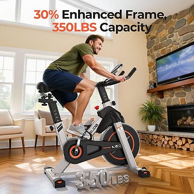 Yosuda Exercise Bike, 350LBS Stationary Bike for Home, Magnetic