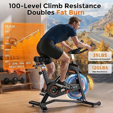 Yosuda Magnetic Exercise Bike,Stationary Bikes for Home with Exclusive App, Indoor Cycling Bike