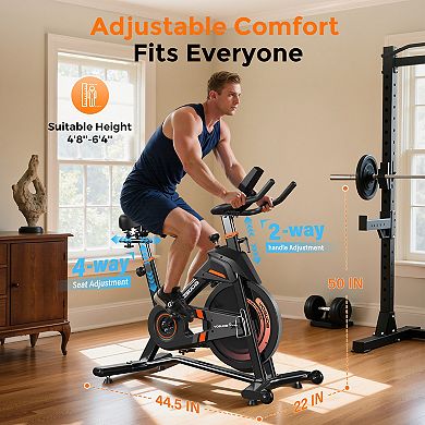 Yosuda Magnetic Exercise Bike,Stationary Bikes for Home with Exclusive App, Indoor Cycling Bike