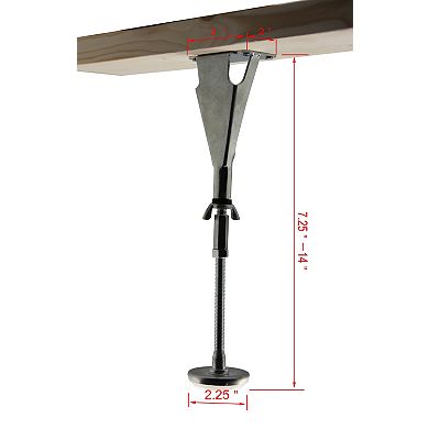Kings Brand Furniture Adjustable Center Support leg for Bed Frame