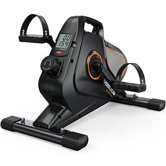 Under Desk Bike Pedal Magnetic Mini Exercise Bike for Arm/Leg Exercise