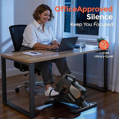 Yosuda Under Desk Bike Pedal Magnetic Mini Exercise Bike for Arm/Leg Exercise