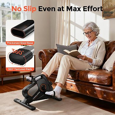 Yosuda Under Desk Bike Pedal Magnetic Mini Exercise Bike for Arm/Leg Exercise