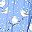Blue White Bird