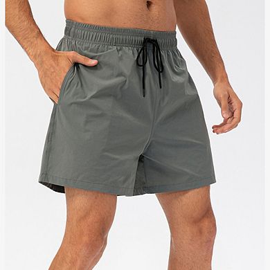 Men's Summer Swim Trunks Quick Dry Beach Shorts with Side Pockets Daily Casual Shorts