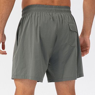 Men's Summer Swim Trunks Quick Dry Beach Shorts with Side Pockets Daily Casual Shorts