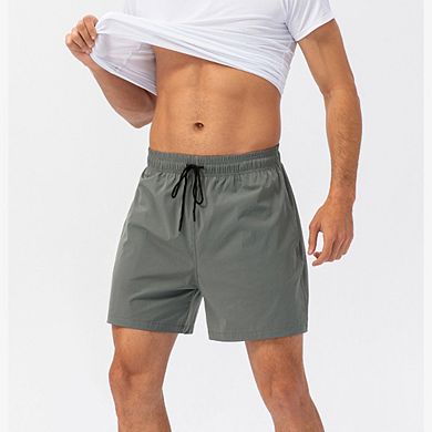 Men's Summer Swim Trunks Quick Dry Beach Shorts with Side Pockets Daily Casual Shorts