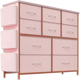 Dresser for Bedroom, 10 Drawers Fabric Storage Drawer