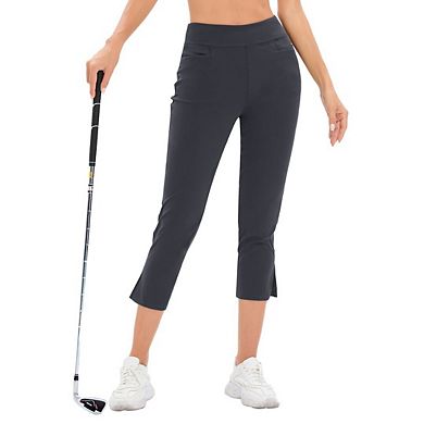 Stretch High-Waisted Capris Versatile Yoga-to-Work Office Pants