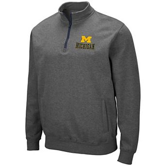Men's Michigan Wolverines Archibald Tackle Twill 1/4-Zip Sweatshirt