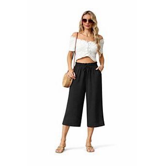 Womens Loose Wide Leg Lounge Pants