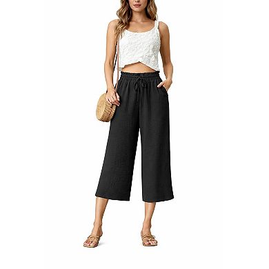 Womens Loose Wide Leg Lounge Pants