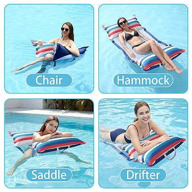 2 pack Pool Hammock Float Inflatable Water Lounger
