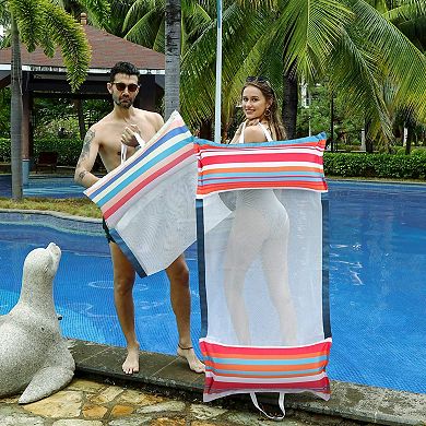 2 pack Pool Hammock Float Inflatable Water Lounger