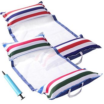 2 pack Pool Hammock Float Inflatable Water Lounger