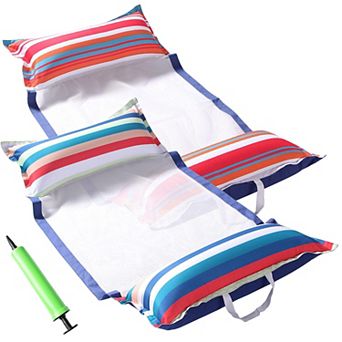2 pack Pool Hammock Float Inflatable Water Lounger