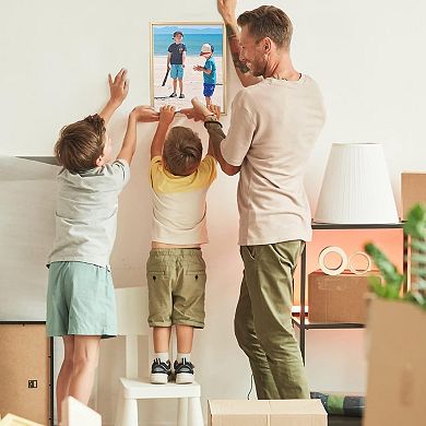 Matte Gold 14x22 Frames Set of 3 Matted for 12x18 Prints or 14x22 Posters