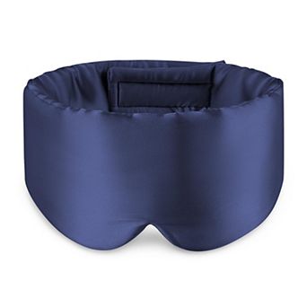 Mulberry Silk Sleep Mask Adjustable Headband Full Size Large Blackout Travel Nap