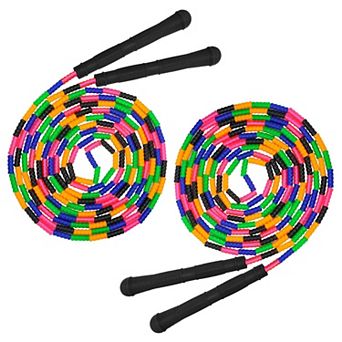 Long Jump Rope Double Dutch Soft Beaded Skipping Plastic Segmented Multiple Jumpers