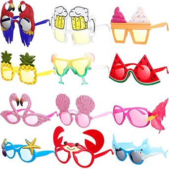 Summer Party Sunglasses Tropical Beach Favors 12 pc