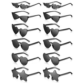 Retro Rimless Sunglasses Summer Party Favors 12 pc