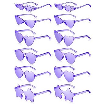 Retro Rimless Sunglasses Summer Party Favors 12 pc