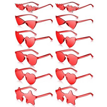 Retro Rimless Sunglasses Summer Party Favors 12 pc